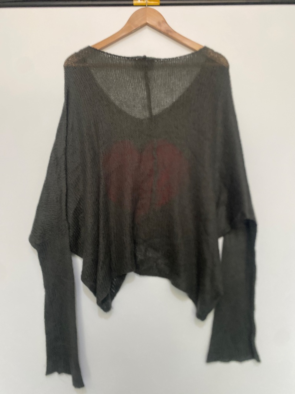 Wooden Ships M/L Heart Knit Sweater - Picture 3 of 10